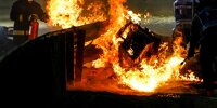 Bild zum Inhalt: Grosjeans Feuerunfall in Bahrain: Was wäre ohne Leitplanke passiert?