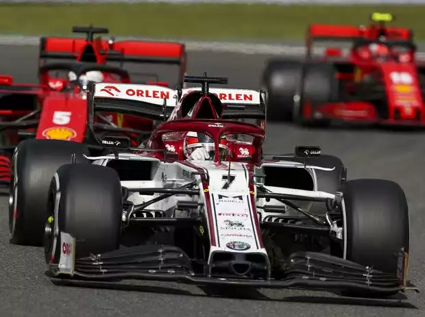 Kimi Räikkönen, Sebastian Vettel, Charles Leclerc Titel-Bild zur News: Kimi Räikkönen, Sebastian Vettel, Charles Leclerc