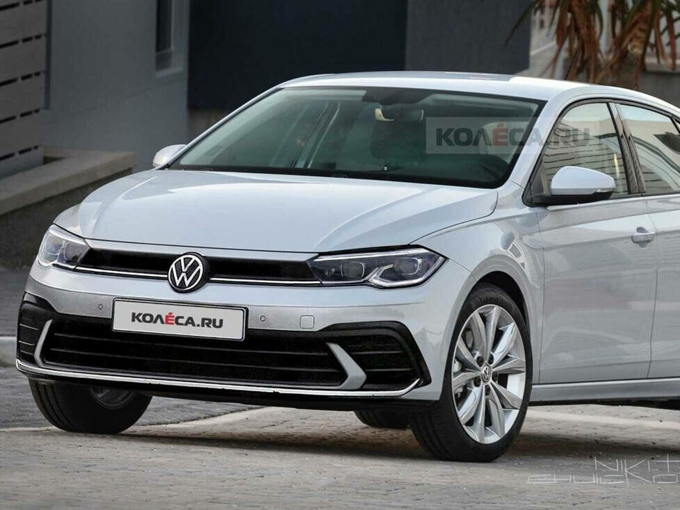 VW Polo 2021: Facelift-Rendering