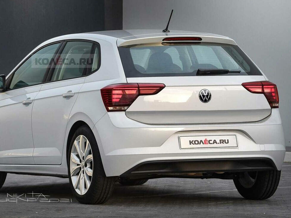 VW Polo 2021: Facelift-Rendering