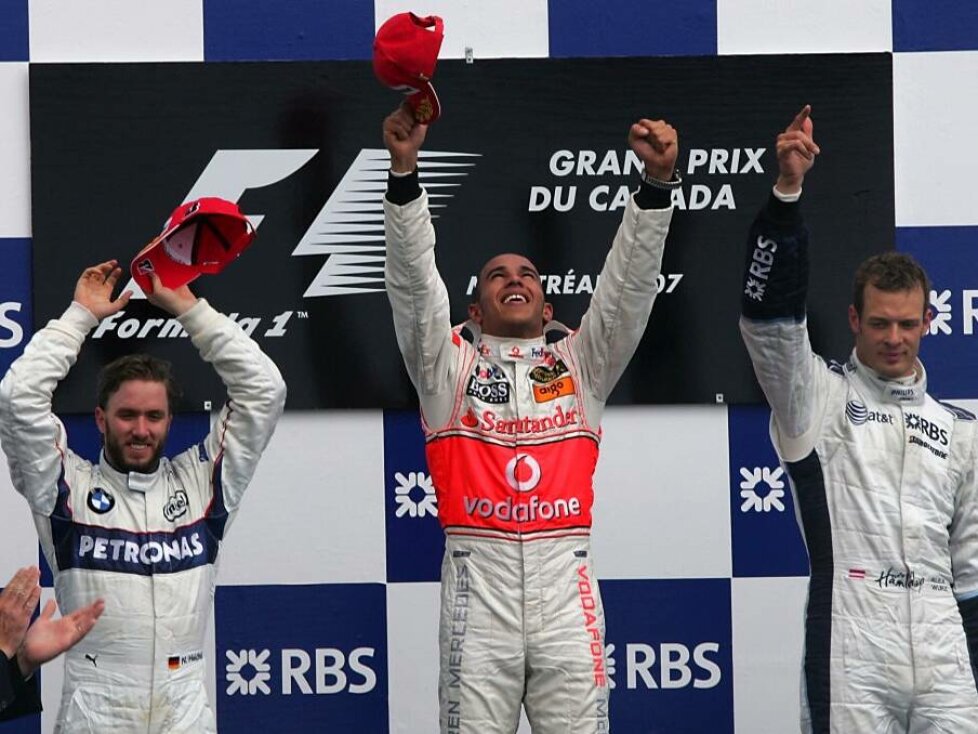 Nick Heidfeld, Lewis Hamilton, Alexander Wurz