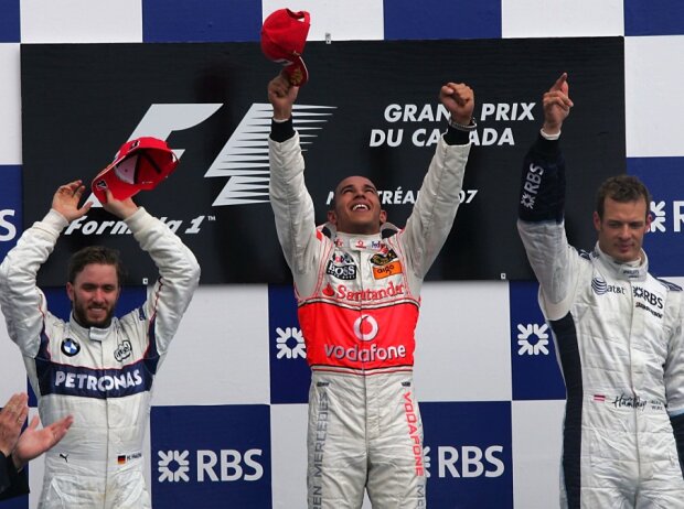 Nick Heidfeld, Lewis Hamilton, Alexander Wurz