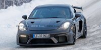 Bild zum Inhalt: Porsche 718 Cayman GT4 RS (2021) bei Wintertests erwischt