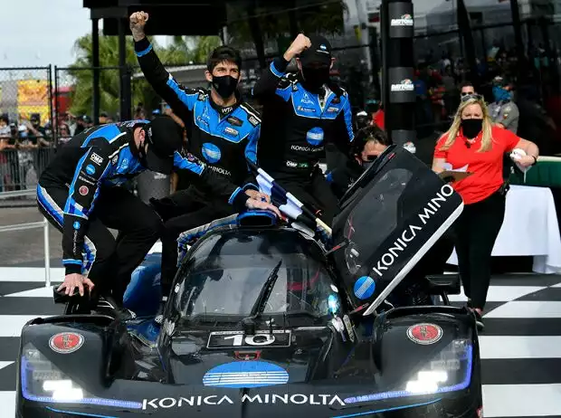 Filipe Albuquerque, Ricky Taylor, Alexander Rossi, Helio Castroneves Titel-Bild zur News: Filipe Albuquerque, Ricky Taylor, Alexander Rossi, Helio Castroneves