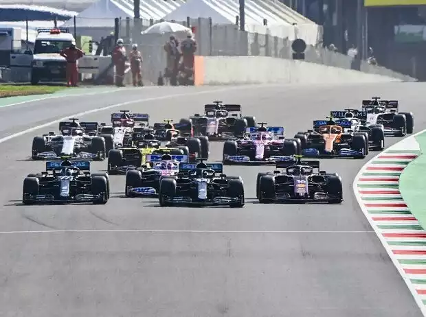 Lewis Hamilton, Valtteri Bottas, Lance Stroll, Charles Leclerc, Sergio Perez Titel-Bild zur News: Lewis Hamilton, Valtteri Bottas, Lance Stroll, Charles Leclerc, Sergio Perez