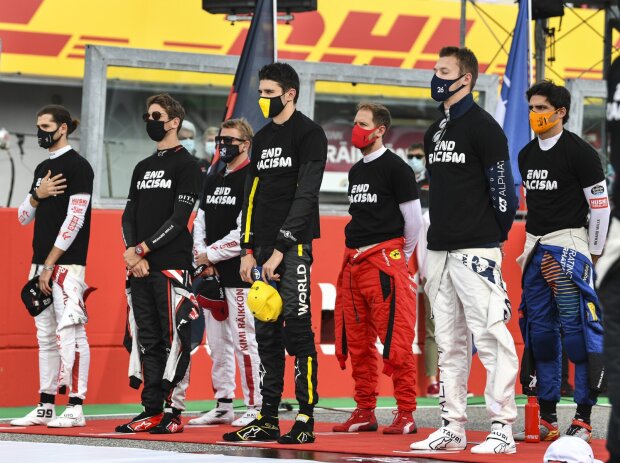 Titel-Bild zur News: Antonio Giovinazzi, Romain Grosjean, Esteban Ocon, Daniil Kwjat