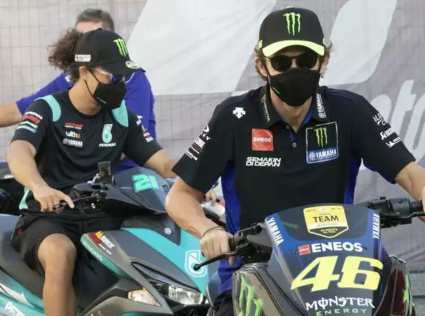 Franco Morbidelli, Valentino Rossi Titel-Bild zur News: Franco Morbidelli, Valentino Rossi