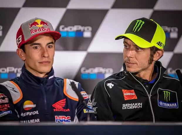 Marc Marquez, Valentino Rossi Titel-Bild zur News: Marc Marquez, Valentino Rossi