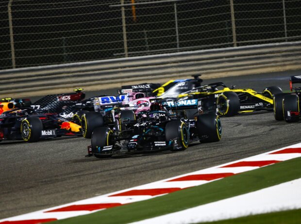 Titel-Bild zur News: Lewis Hamilton, Max Verstappen, Daniel Ricciardo, Sergio Perez, Alexander Albon