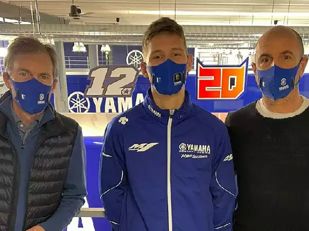 Lin Jarvis, Fabio Quartararo, Massimo Meregalli Titel-Bild zur News: Lin Jarvis, Fabio Quartararo, Massimo Meregalli