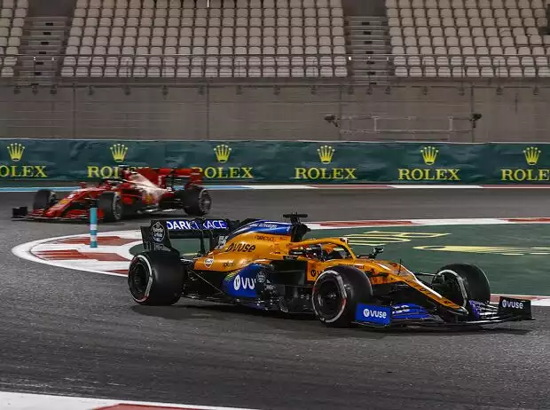 Titel-Bild zur News: Carlos Sainz, Sebastian Vettel