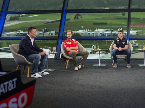 Titel-Bild zur News: Sebastian Vettel, Pierre Gasly, Max Verstappen, Christian Horner