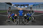 Fabio Quartararo, Lin Jarvis und Maverick Vinales 