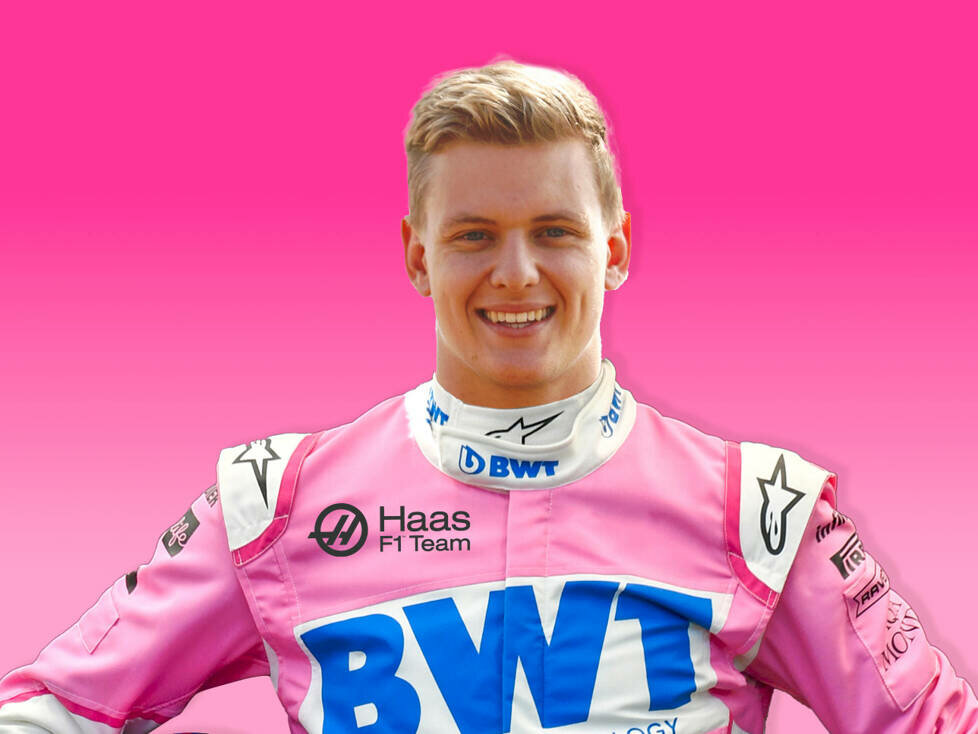 Mick Schumacher in BWT-Farben (Fotomontage)