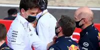 Toto Wolff, Christian Horner, Adrian Newey, Max Verstappen