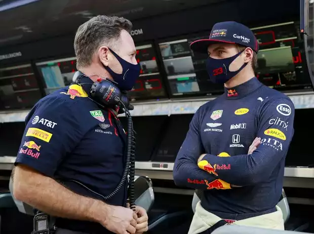 Christian Horner, Max Verstappen Titel-Bild zur News: Christian Horner, Max Verstappen