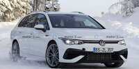 Bild zum Inhalt: VW Golf R Variant (2021) fast ungetarnt erwischt