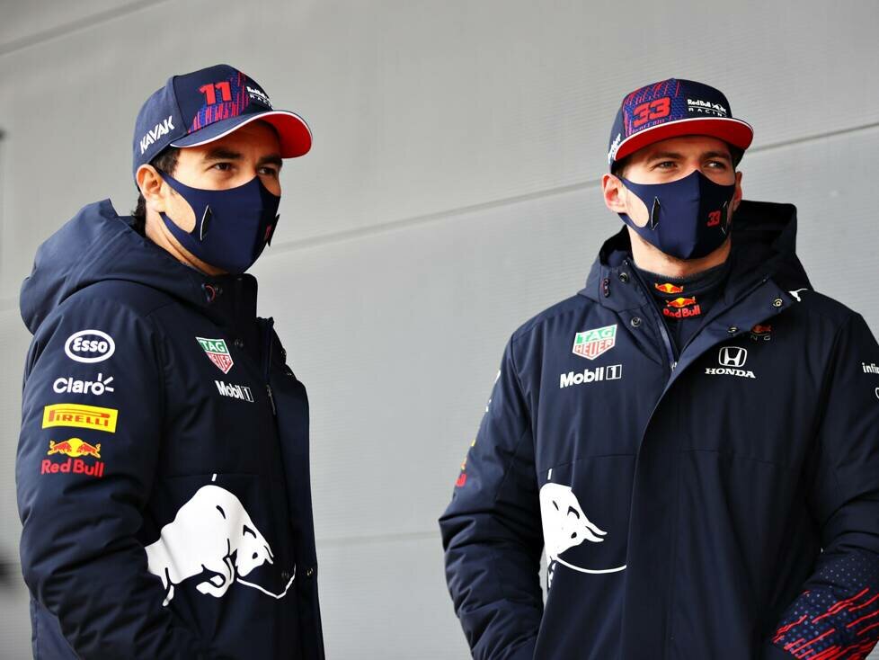 Max Verstappen, Sergio Perez, Mark Thompson