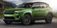 Jeeps Baby-SUV als Rendering