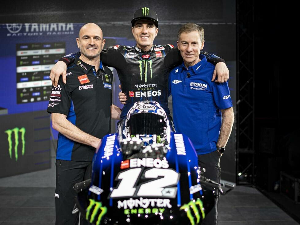 Maverick Vinales, Massimo Meregalli, Lin Jarvis