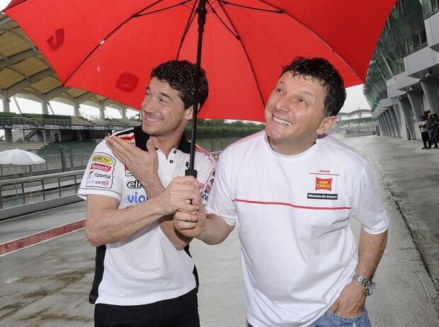 Fausto Gresini; Lucio Cecchinello Fausto Gresini; Lucio Cecchinello