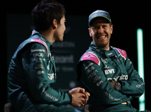 Titel-Bild zur News: Lance Stroll, Sebastian Vettel