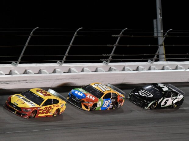 Brad Keselowski, Joey Logano, Joe Gibbs, Kyle Larson