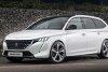 Peugeot 308 SW (2021) nach ersten Erlkönigbildern im Rendering
