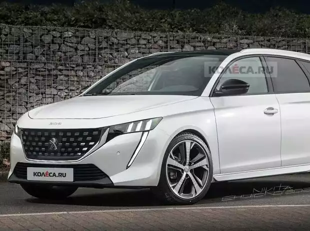 Peugeot 308 SW (2021) Renderings Titel-Bild zur News: Peugeot 308 SW (2021) Renderings