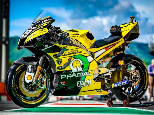 MotoGP-Bike von Pramac-Ducati mit Lamborghini-Design beim GP Italien 2019 in Mugello