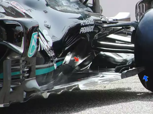 Mercedes W12, Unterboden Titel-Bild zur News: Mercedes W12, Unterboden
