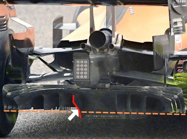 McLaren MCL35M, Diffusor McLaren MCL35M, Diffusor