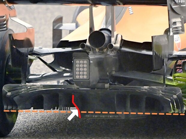 McLaren MCL35M, Diffusor