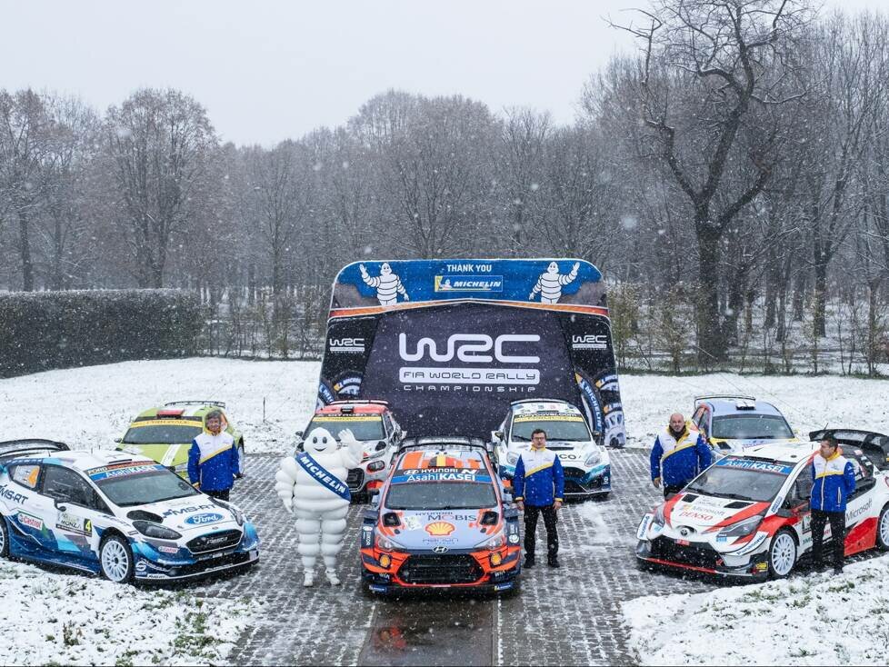 Nicolas Gilsoul, Thierry Neuville, Gruppenfoto, Hyundai, M-Sport, Ford, Toyota