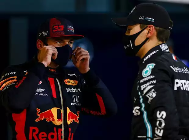 Titel-Bild zur News: Max Verstappen, George Russell