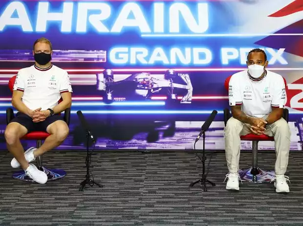 Titel-Bild zur News: Valtteri Bottas, Lewis Hamilton