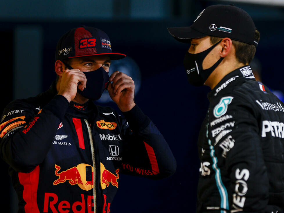 Max Verstappen, George Russell