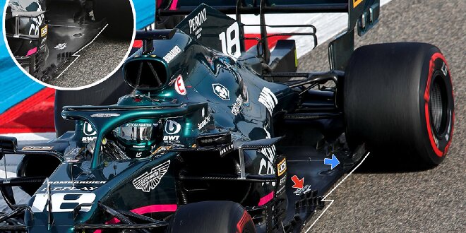 Formel 1 Technik Uberarbeiteter Unterboden Bei Aston Martin