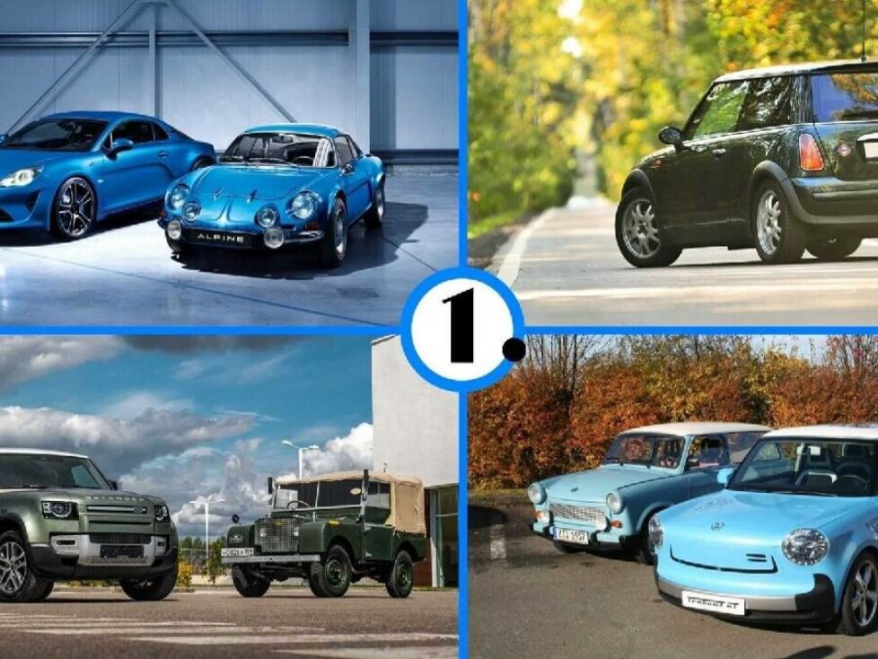 9 Auto-Legenden im Retro-Design
