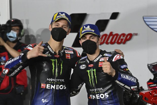 Fabio Quartararo Maverick Vinales ~Fabio Quartararo (Yamaha) und Maverick Vinales (Yamaha) ~ Fabio Quartararo Maverick Vinales ~Fabio Quartararo (Yamaha) und Maverick Vinales (Yamaha) ~