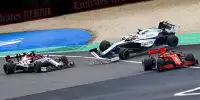 Sebastian Vettel, Kimi Räikkönen, George Russell