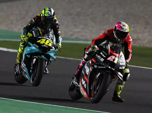 Aleix Espargaro; Valentino Rossi Titel-Bild zur News: Aleix Espargaro; Valentino Rossi