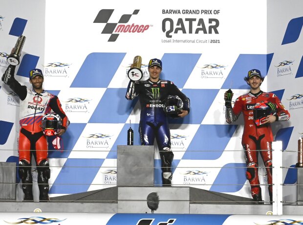 Johann Zarco, Maverick Vinales, Francesco Bagnaia Johann Zarco, Maverick Vinales, Francesco Bagnaia