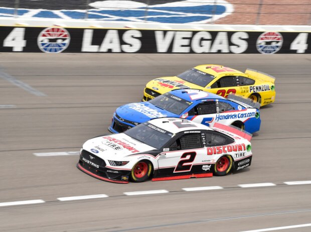 Brad Keselowski, Kyle Larson, Joey Logano Brad Keselowski, Kyle Larson, Joey Logano