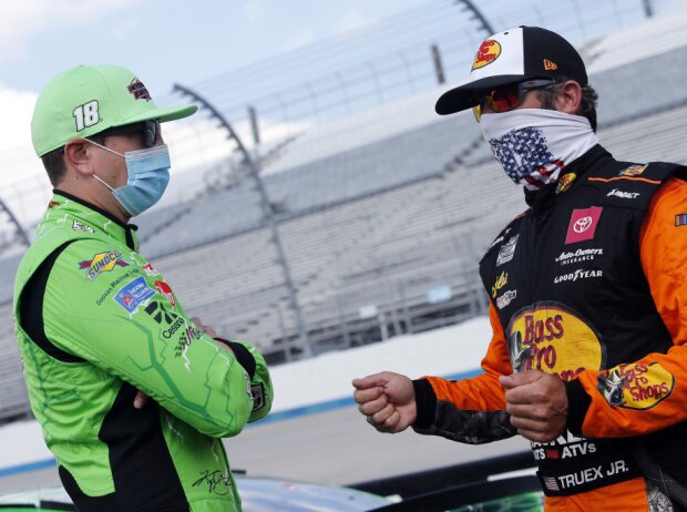 Kyle Busch, Martin Truex Jun. Kyle Busch, Martin Truex Jun.