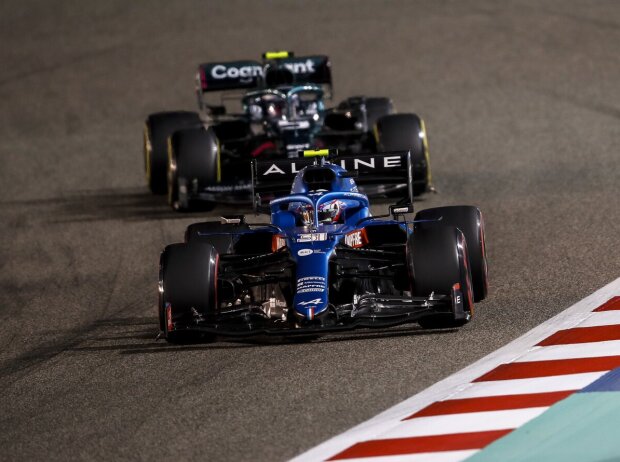 Esteban Ocon, Sebastian Vettel, Lance Stroll Esteban Ocon, Sebastian Vettel, Lance Stroll
