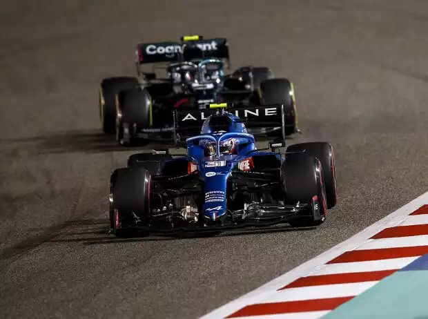 Esteban Ocon, Sebastian Vettel, Lance Stroll Titel-Bild zur News: Esteban Ocon, Sebastian Vettel, Lance Stroll
