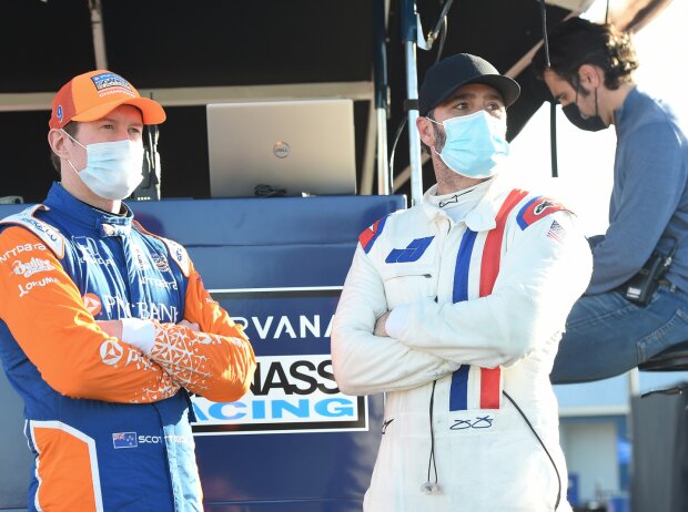 Scott Dixon, Jimmie Johnson, Dario Franchitti Scott Dixon, Jimmie Johnson, Dario Franchitti