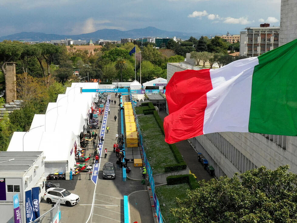 Formel-E-Fahrerlager in Rom
