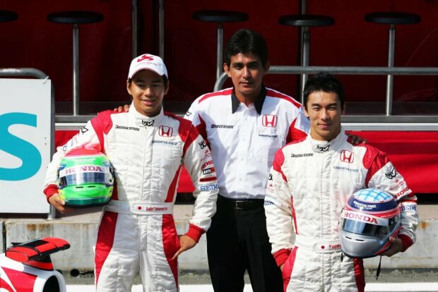 Sakon Yamamoto Aguri Suzuki Takuma Sato  ~Sakon Yamamoto, Aguri Suzuki und Takuma Sato ~ 